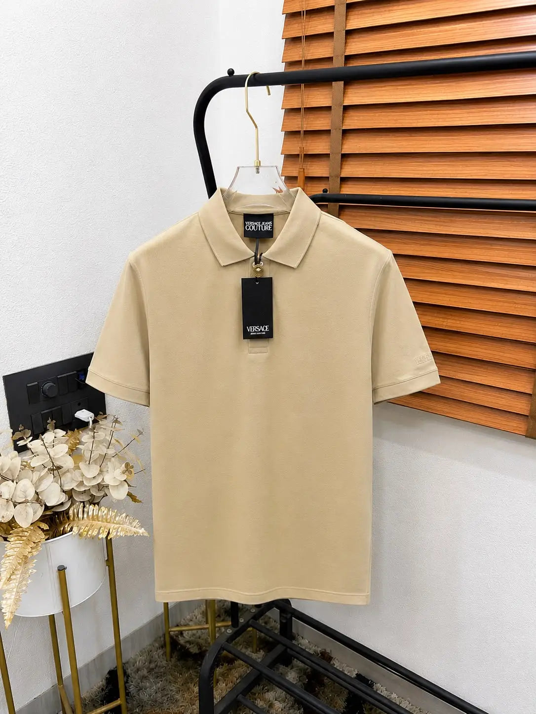 Versac_e Imported Very Premium Bio Washed Classic Polo T-shirt (DN 514)