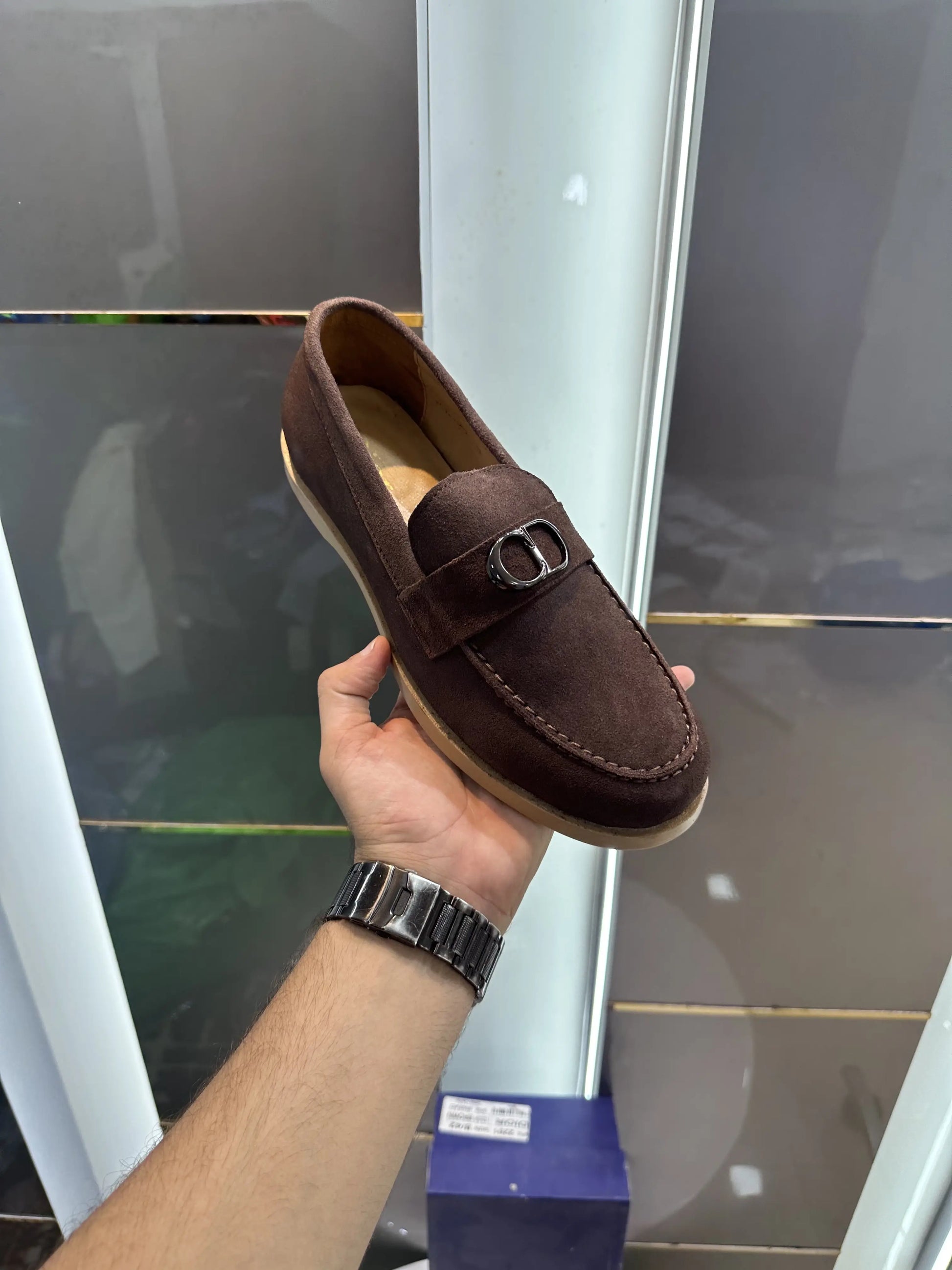 Dior_CD Logo Brown Premium Formal Loafer
