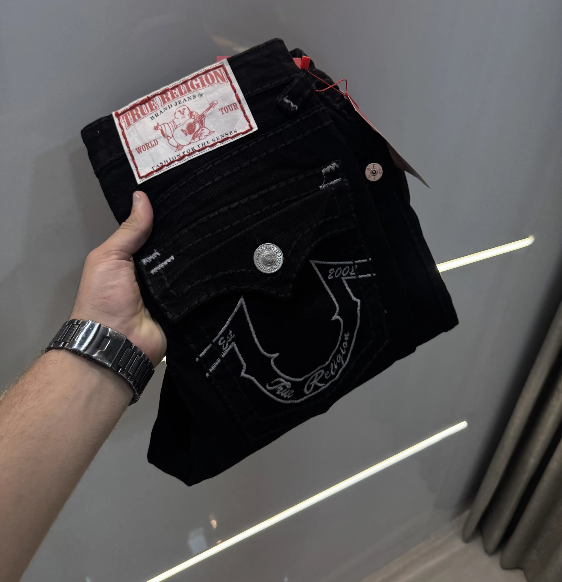 Tru e Religion Jet Black Premium boot cut Denim