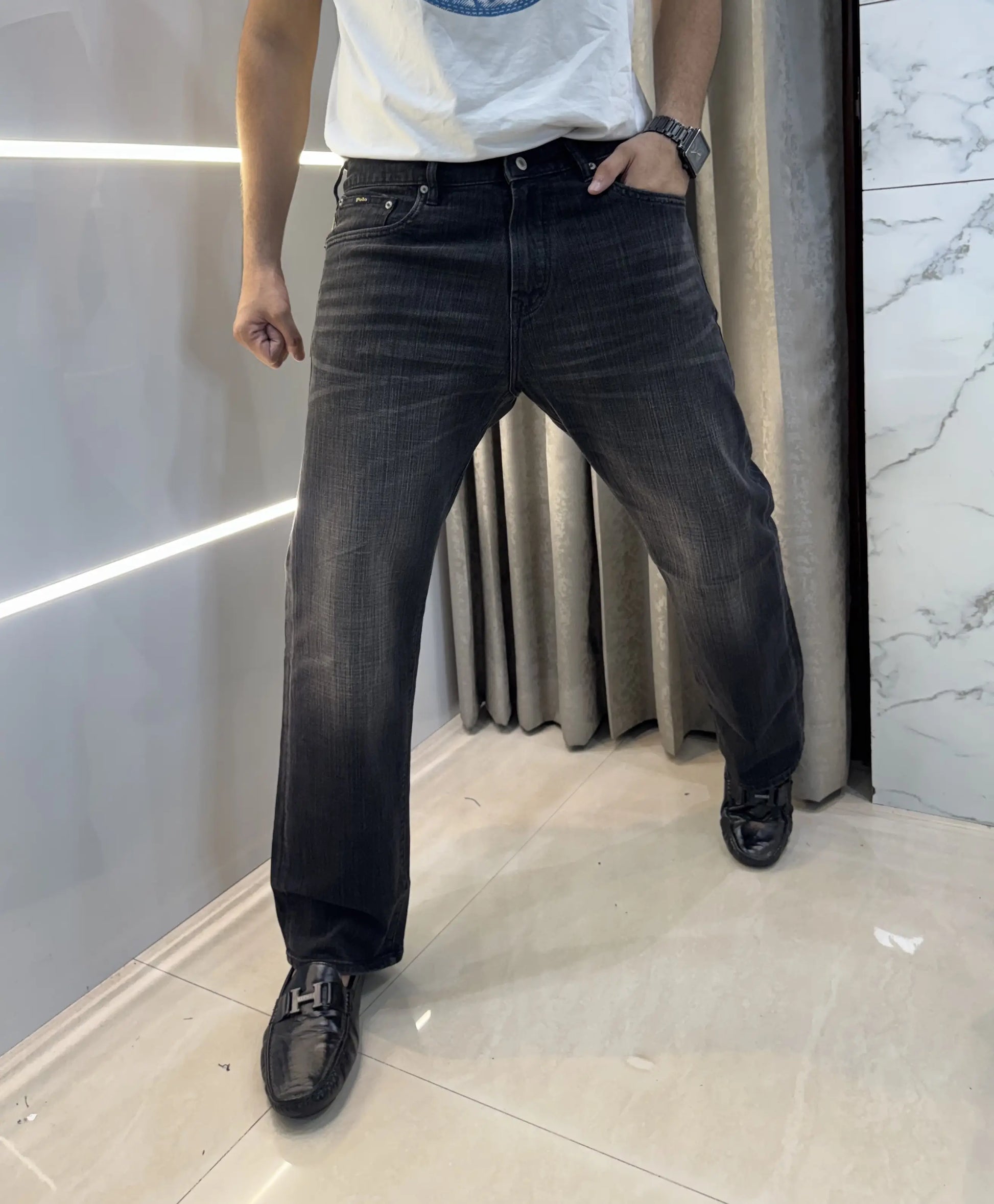 Ralp h  Lauren Carbon Black Teddy Edtion Imported Denim