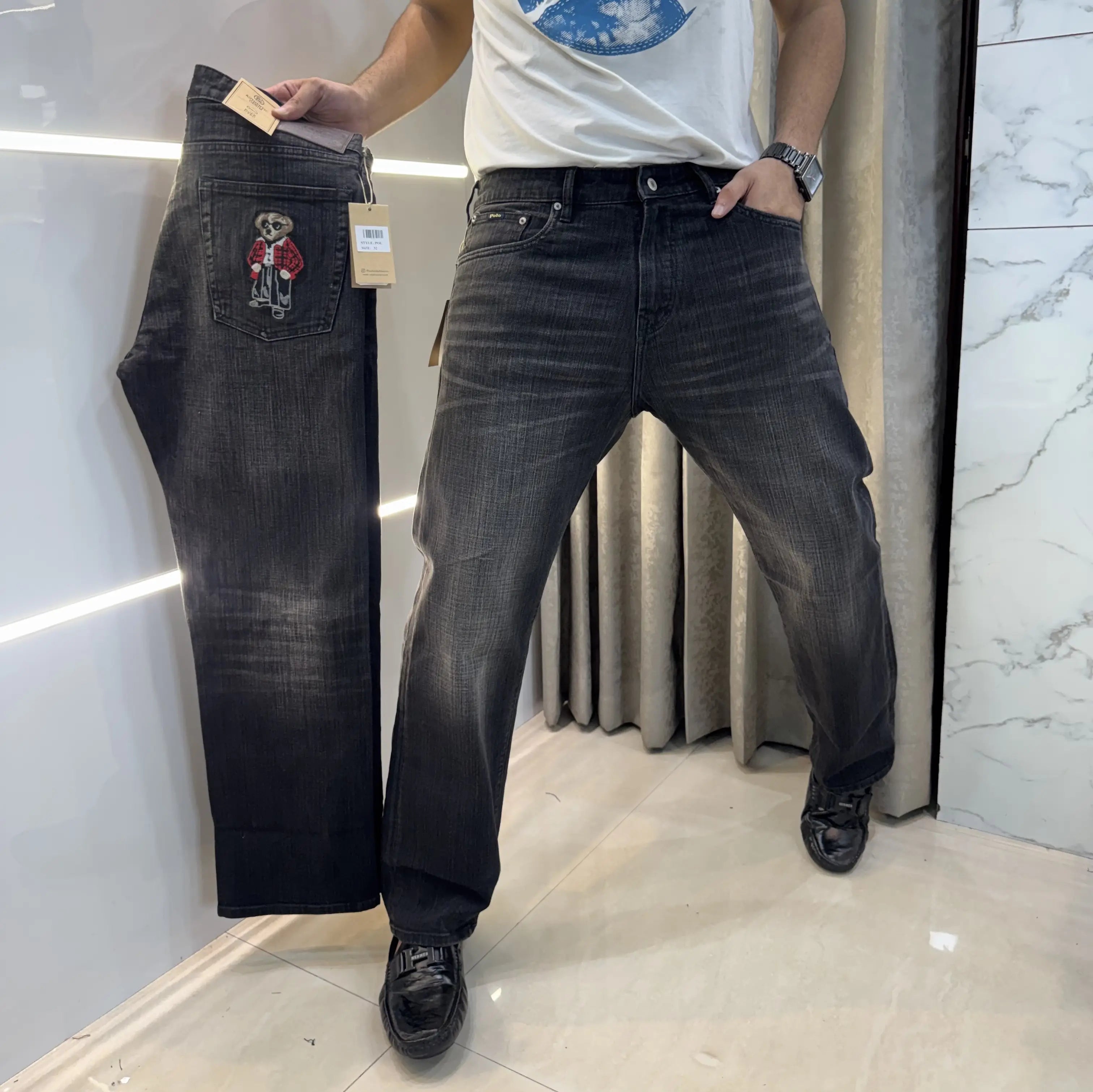 Ralp h  Lauren Carbon Black Teddy Edtion Imported Denim