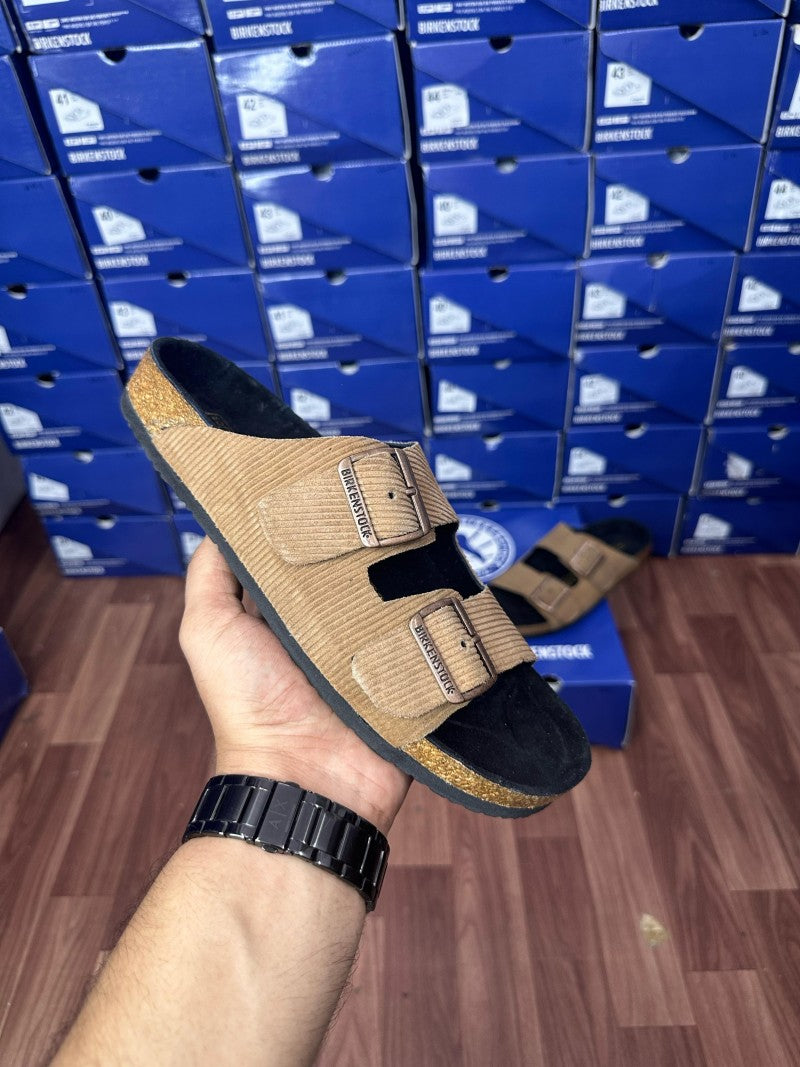 BIRKINSTOCK BIRKO FLOR TEXTURED BROWN