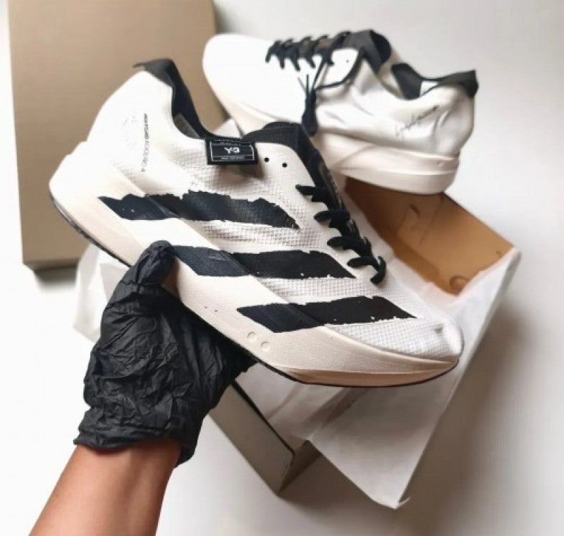 Adidass Y3 Adios Pro 4 White Black