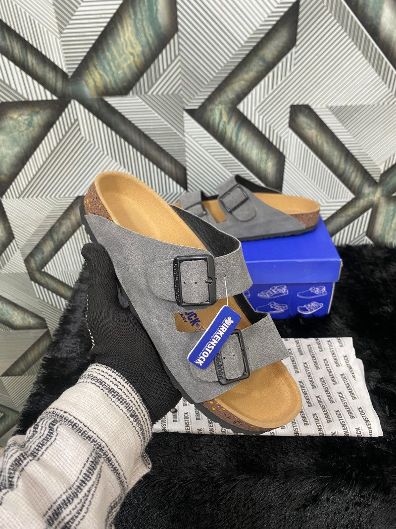BIRKENSTOCK ARIZONA LIGHT GREY