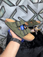 BIRKENSTOCK ARIZONA OLIVE SUEDE