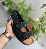 BIRKENSTOCK SANDAL BLACK SUEDE