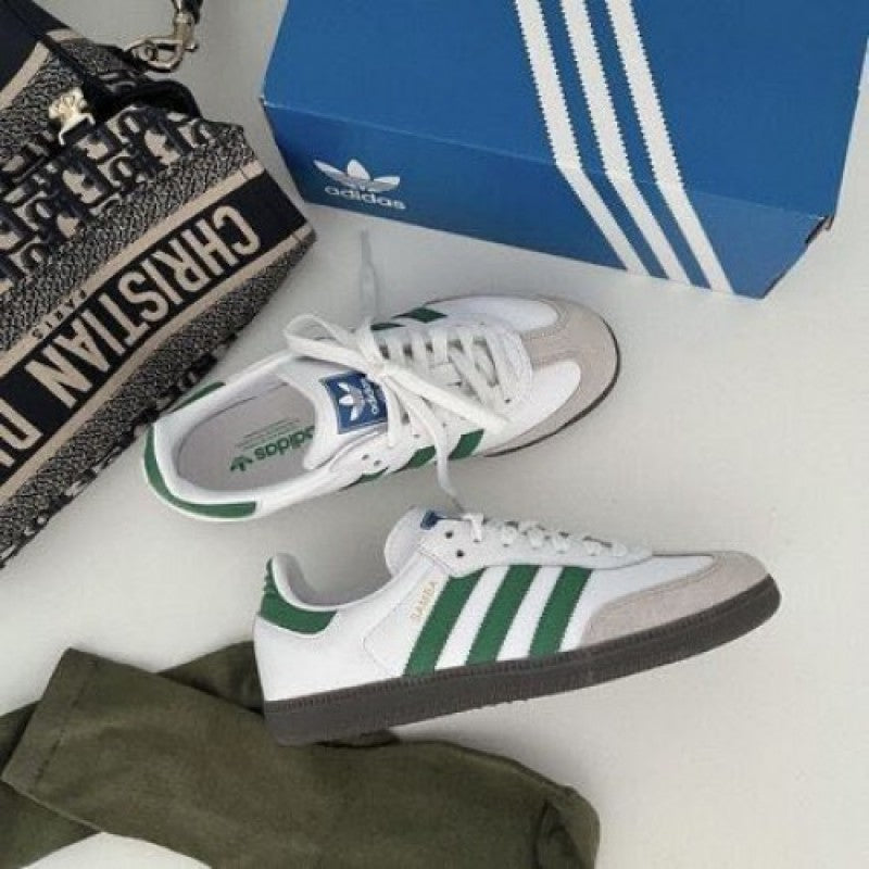 Adidass SAMBA WHITE GREEN MENS FIX