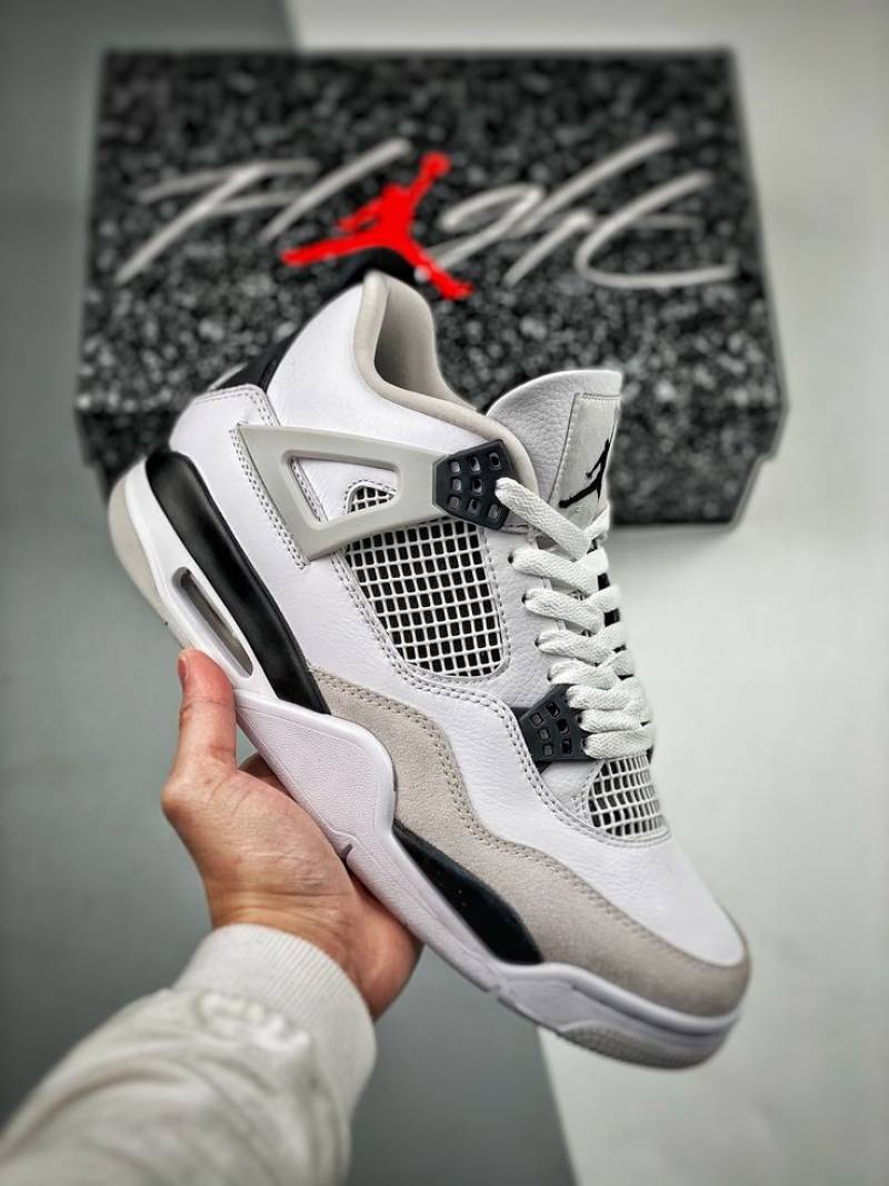 Nik e Air Jordan Retro 4 Military Semi Ua (524)
