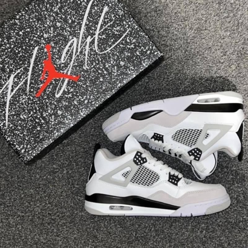 Nik e Air Jordan Retro 4 Military Semi Ua (524)