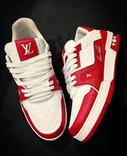 Lv Signature Red Premium Sneaker