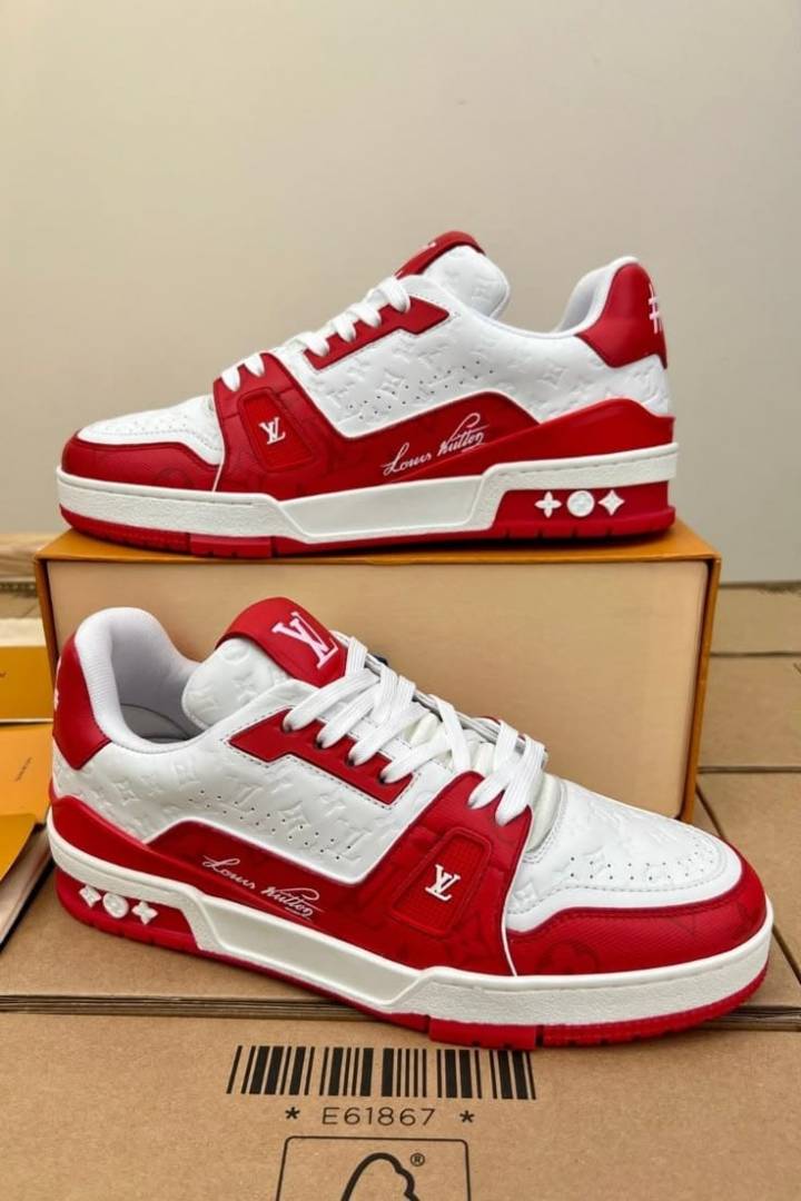 Lv Signature Red Premium Sneaker