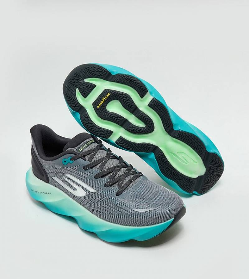 SKECHER.. S SKX AERO BURST GREY GREEN SEMI UA QUALITY
