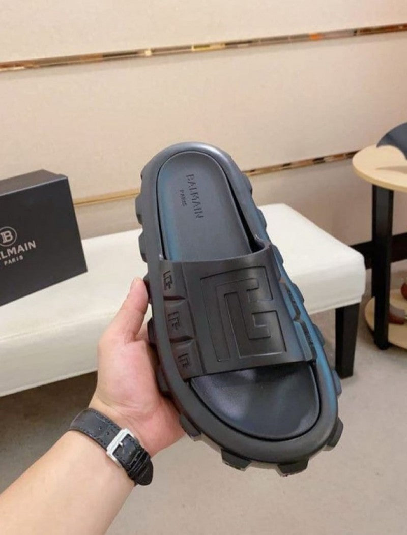 BALMAI N EMBOSSED SLIDE OG BOX BLACK