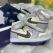 AIR JORDAN RETRO 1 HIGH DDIOR SEMI UA WITH 2 KEYCHIANS