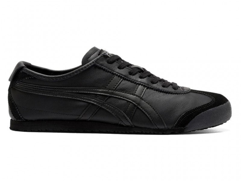 ONITSUKA TIGER MEXICO 66 ALL BLACK 1ST LETHER QULAITY