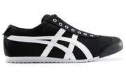 ONITSUKA TIGER MEXICO 66 BLACK WHITE SLIP ON 1ST LETHER QUALITY