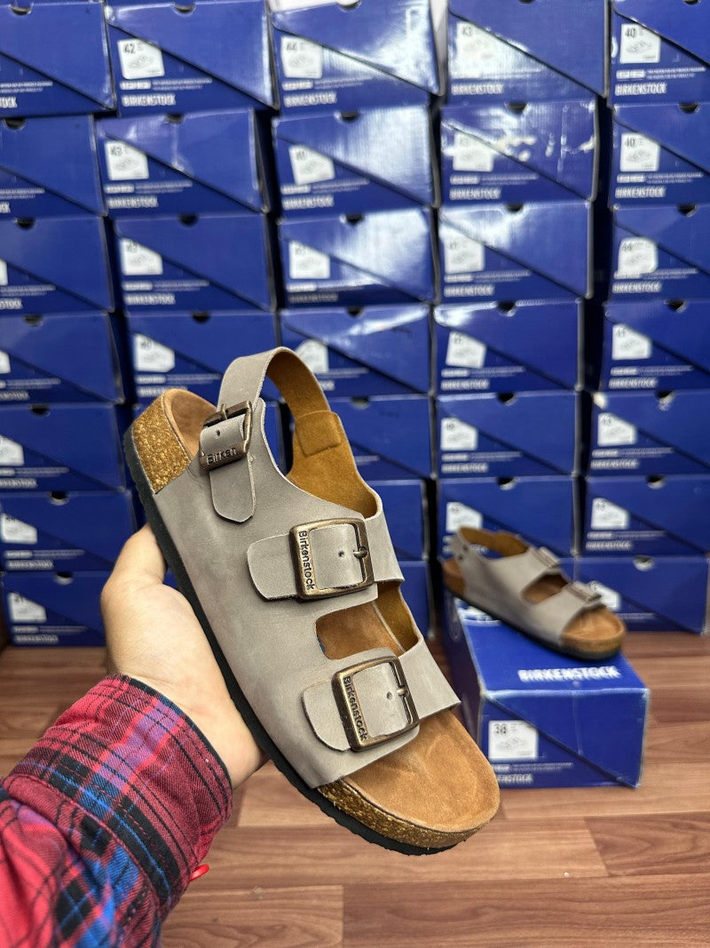 BIRKINSTOCK BIRKO SANDALS GREY
