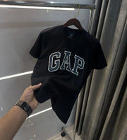 Gap Black Embroidery Logo Premium T-Shirt