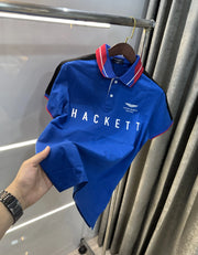 Hacket Blue Logo Work Premium polo T-Shirt