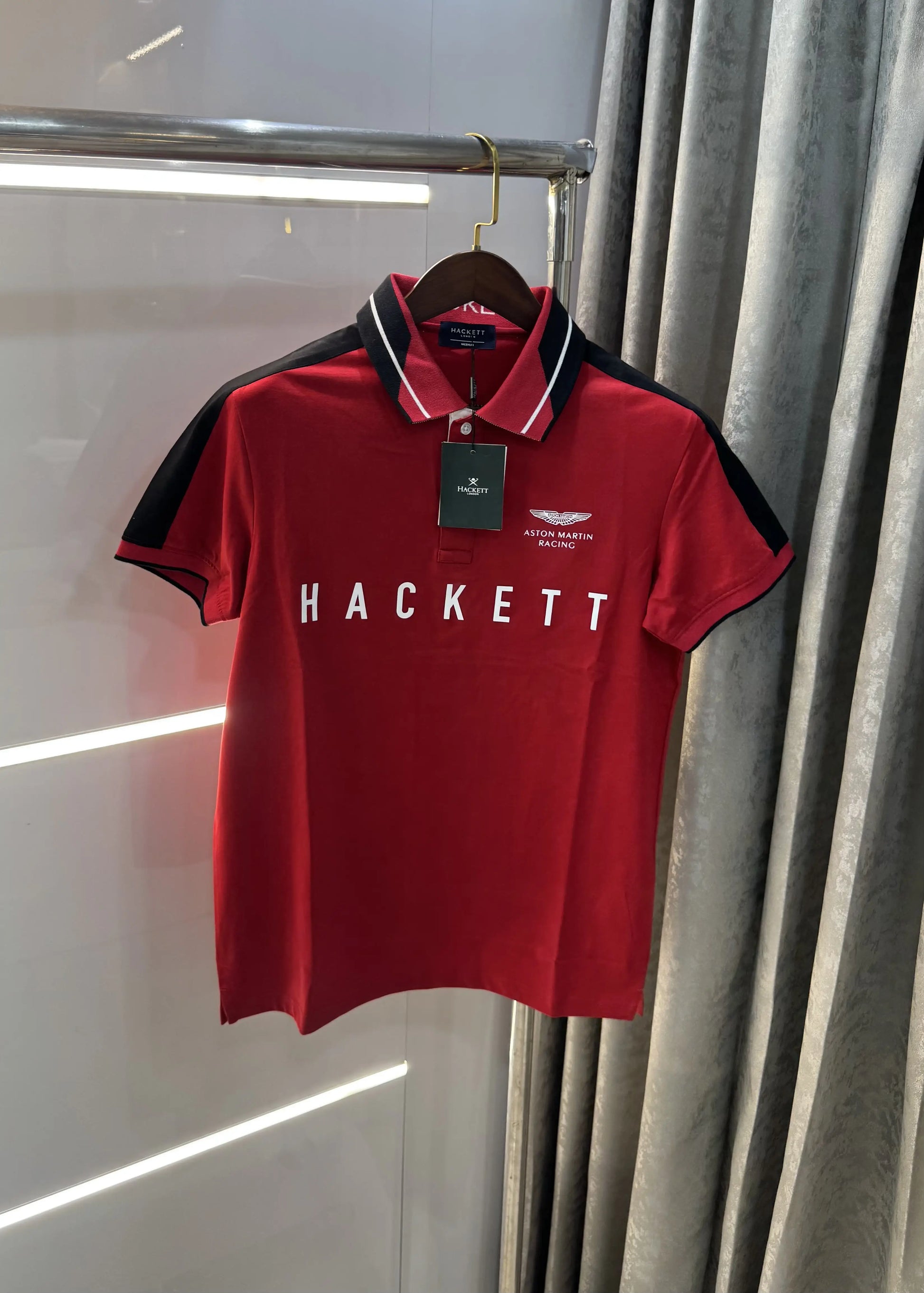 Hacket Red Logo Work Premium polo T-Shirt
