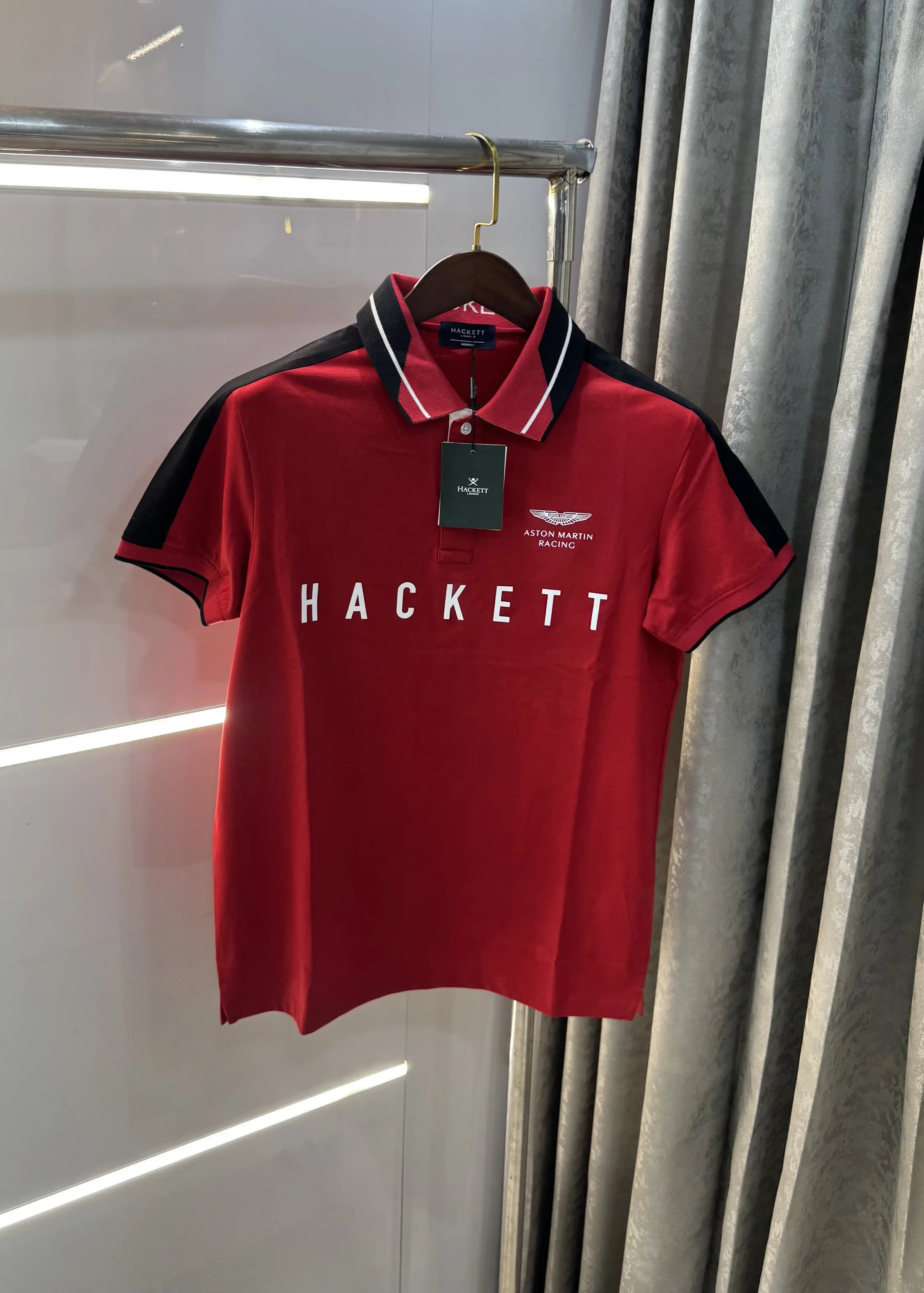 Hacket Red Logo Work Premium polo T-Shirt