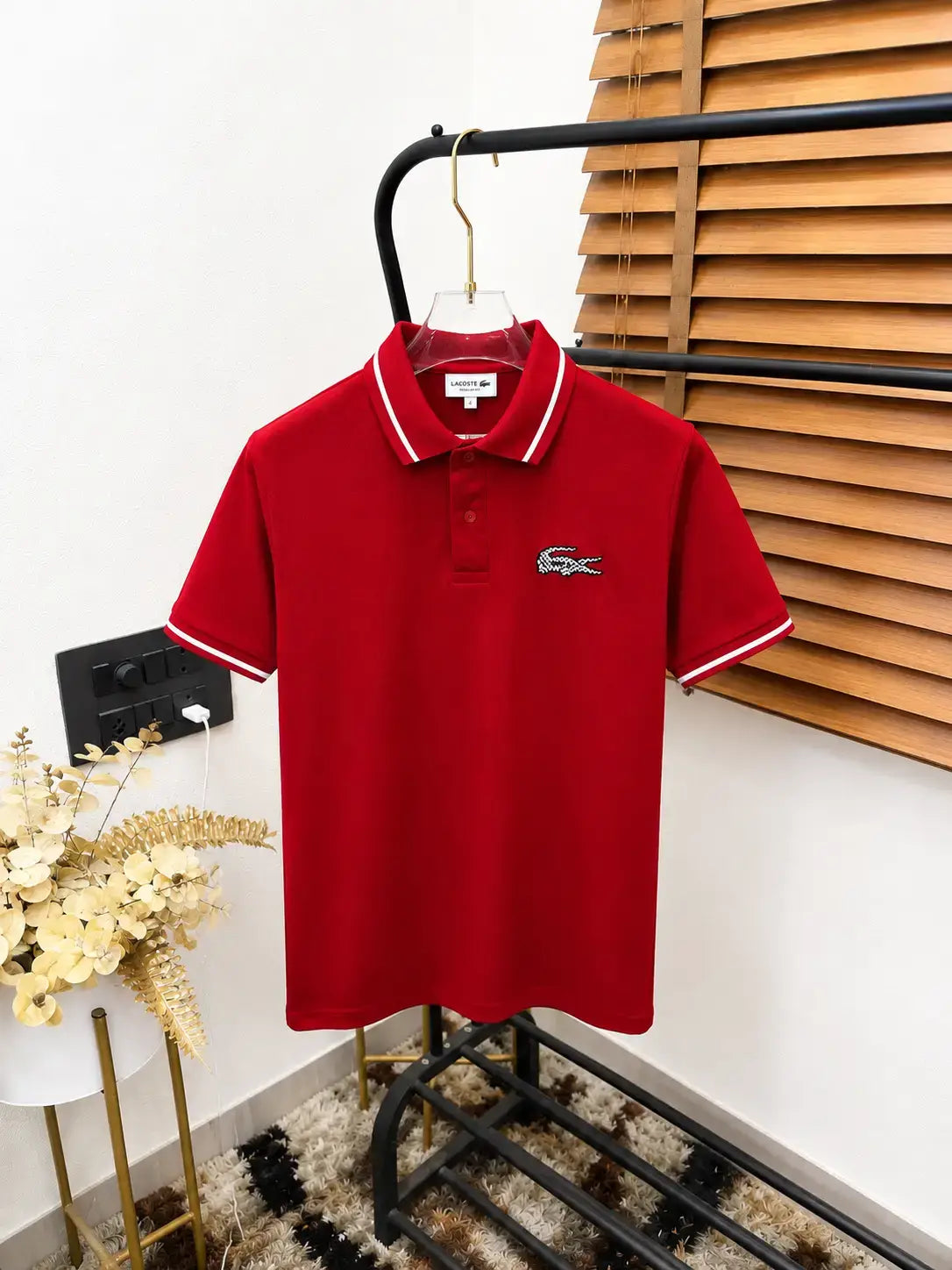 Lacost_e Printed Premium Polo T-shirt (DN 509)