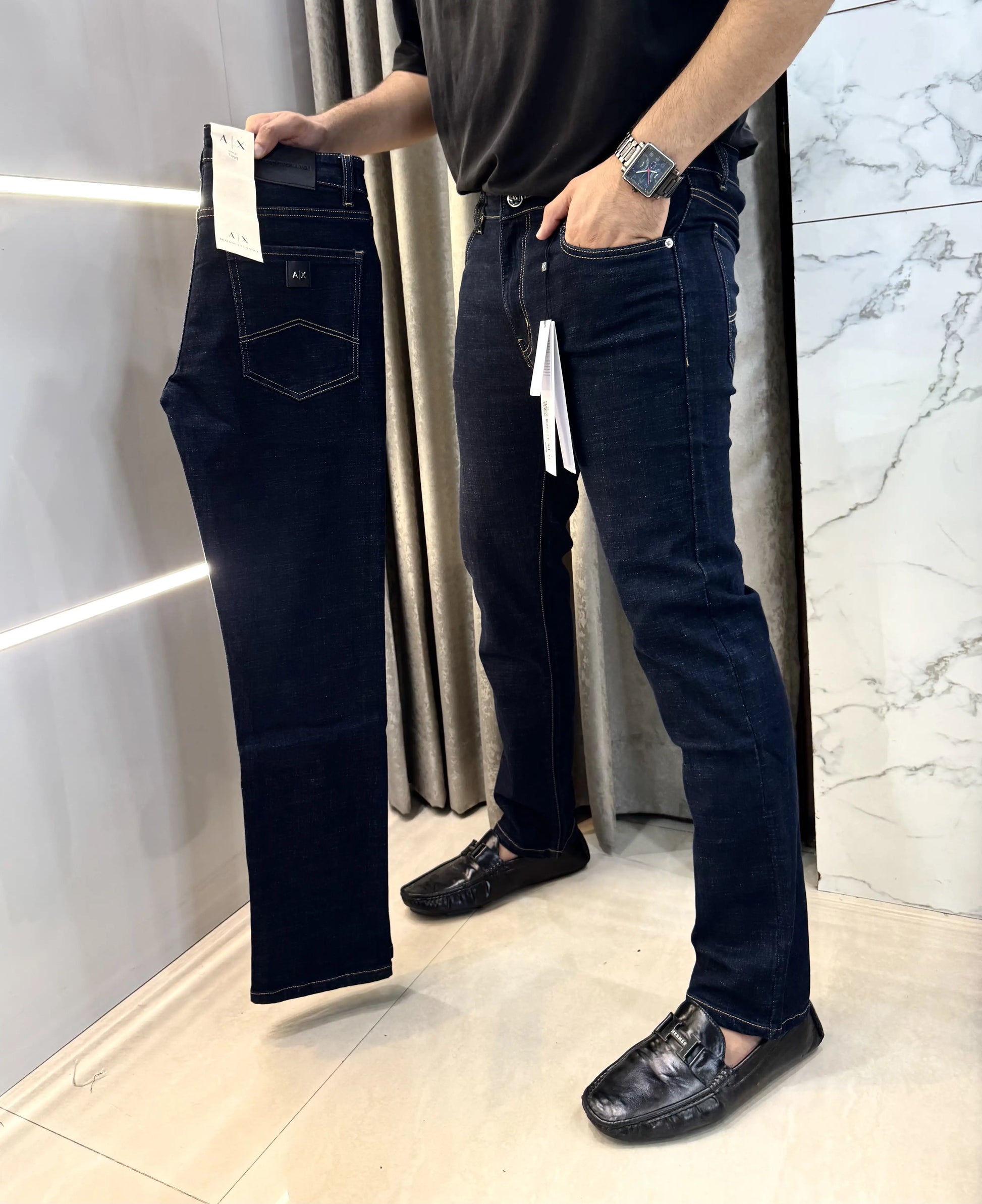 Arman i Exchange Raw Wash Blue Imported Denim