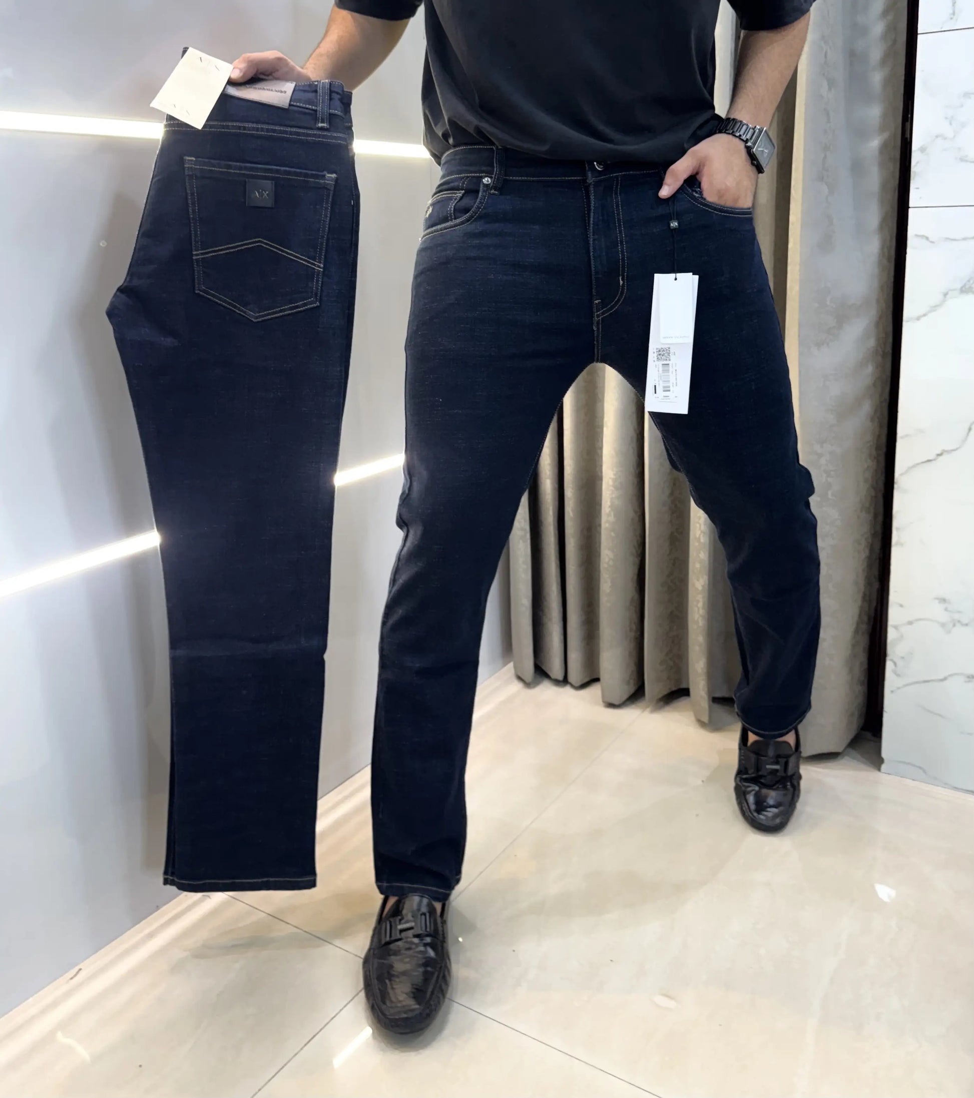 Arman i Exchange Raw Wash Blue Imported Denim