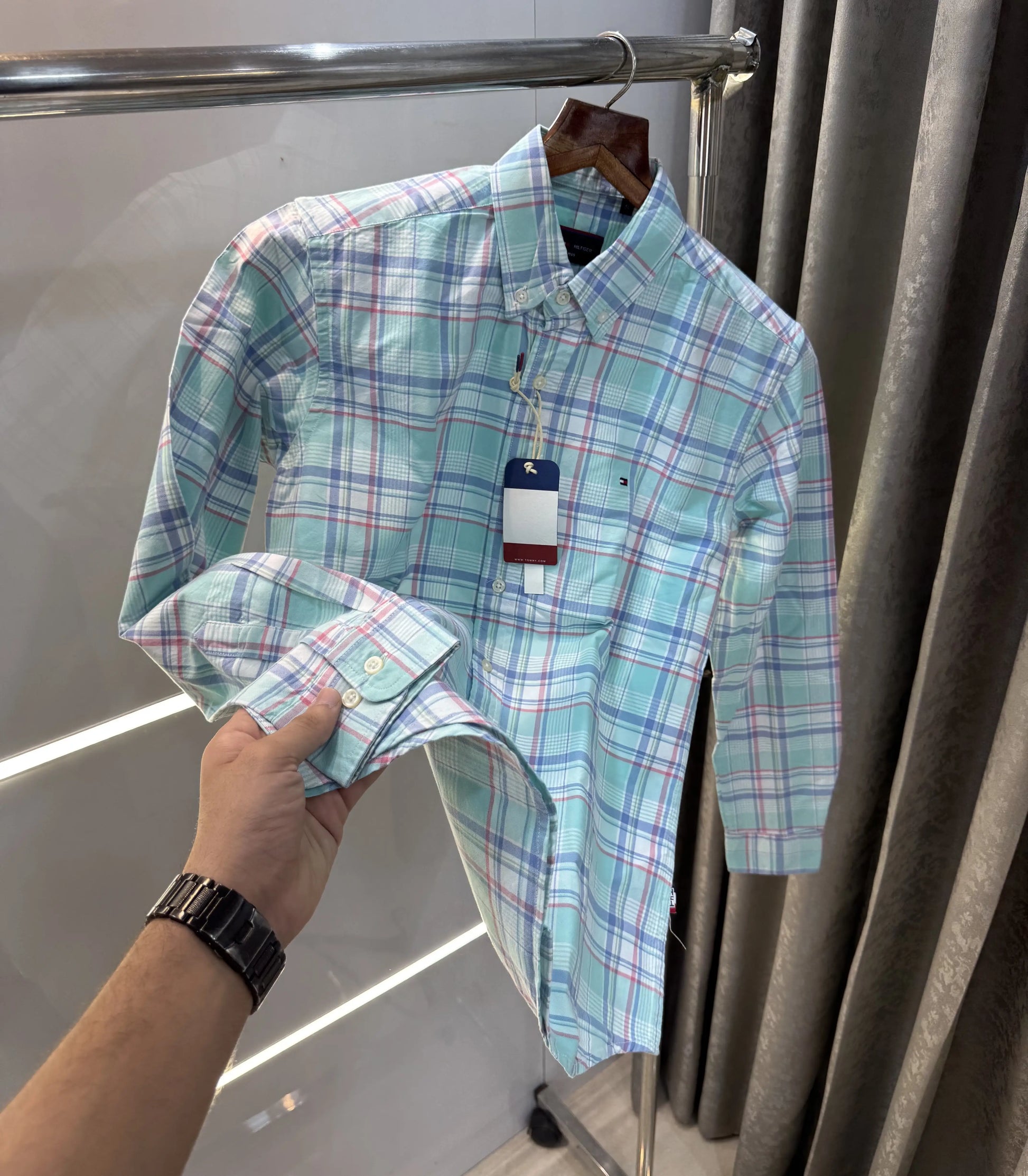 Tommy Hilfiger Green Oxford Premium Shirt