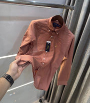 Ralph Lauren Rust Premium Linen Shirt