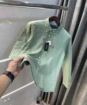 Ralph Lauren Green Premium Linen Shirt