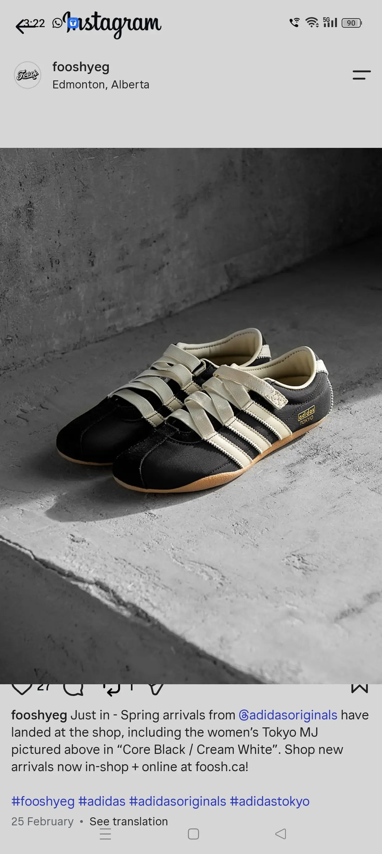 Adidas Tokyo Anfu Marry Jane Black 424