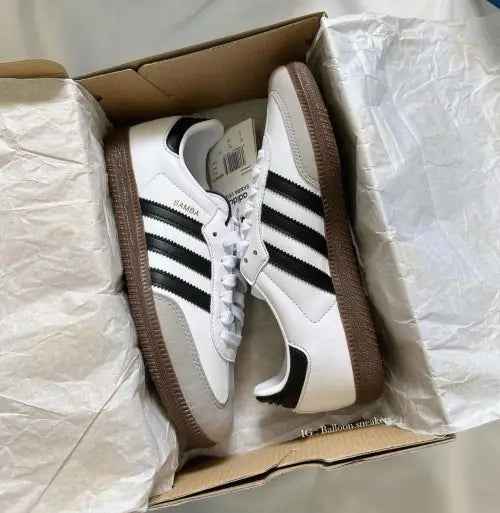 Adidas SAMBA WHITE BLACK WOMEN(FIX)