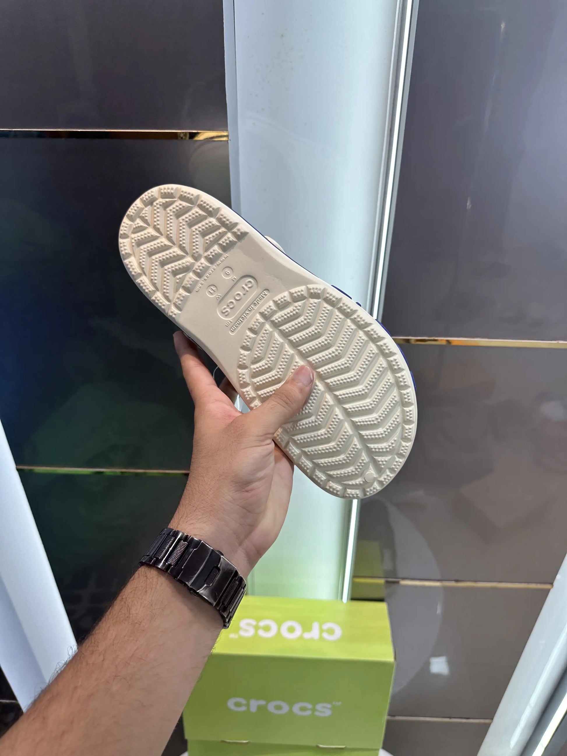 Crocs_Bayaband Clogs Cream Blue