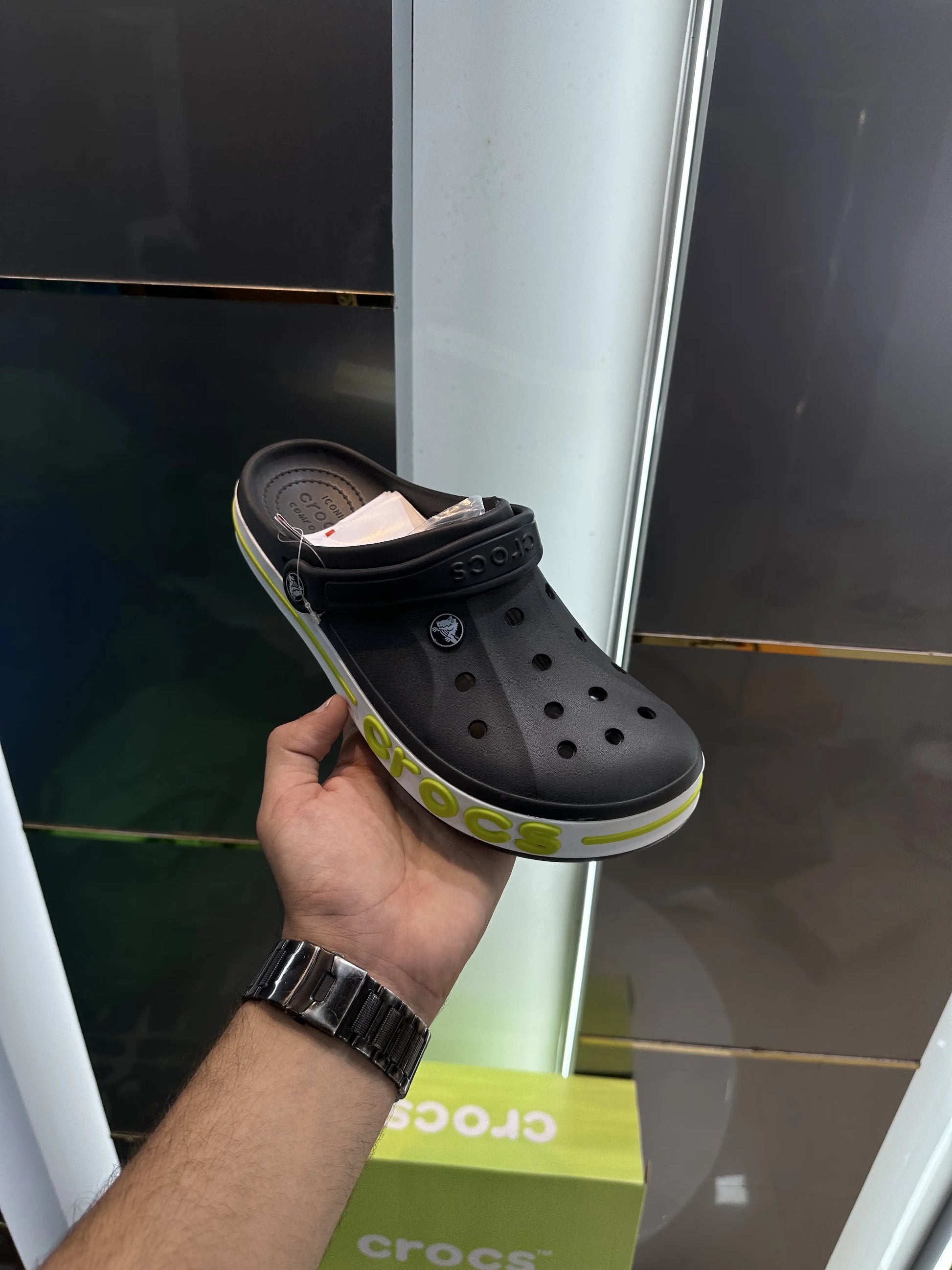 Crocs_Bayaband Clogs Black Green