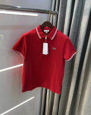 Lacost e Red Logo Work Premium Polo T-Shirt