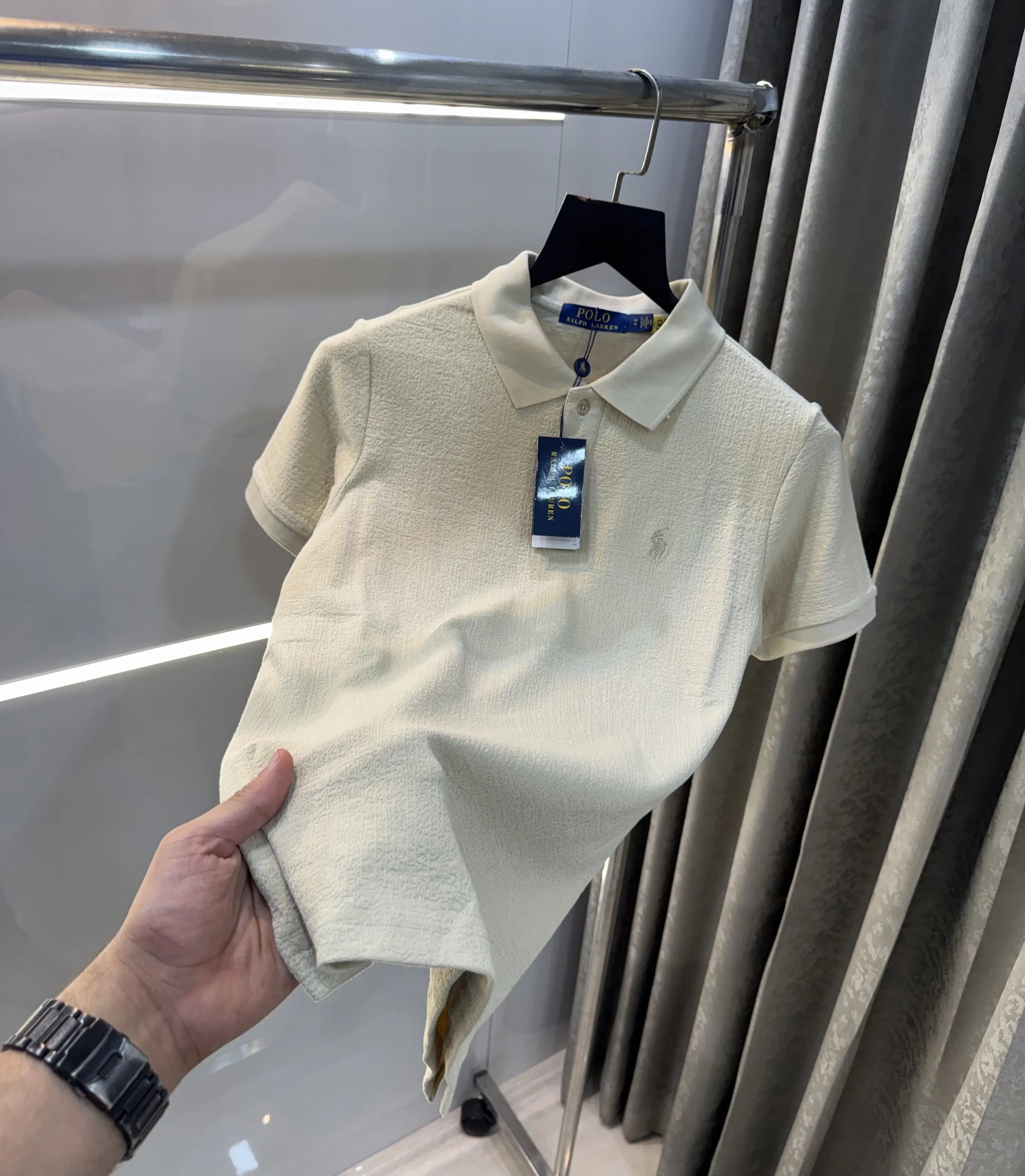 Ralph Lauren Beige Classic Polo T-Shirt