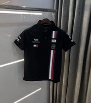 Tomm y Hilfiger Black Premium Polo T-shirt