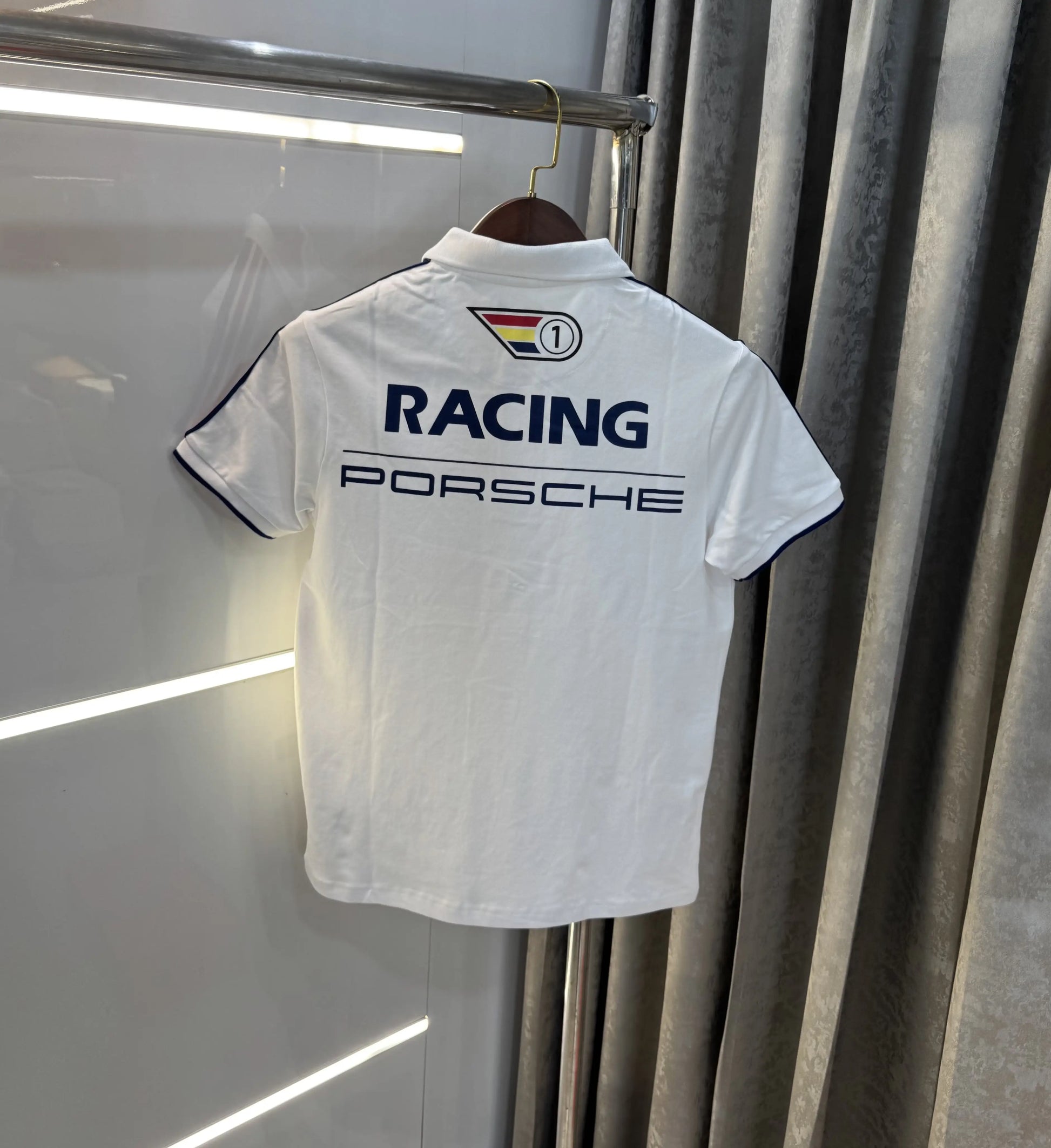 Hugo  Bos s X Porsche White Logo Work Premium Polo T-shirt