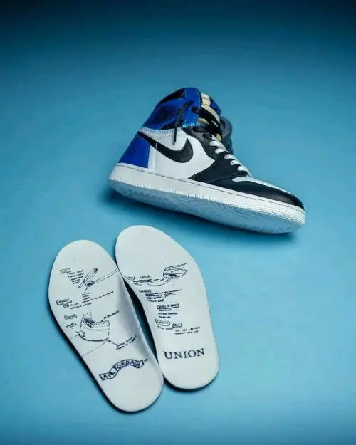 Jordan retro1 High Fragment X Union LA OG WHITE BLUE (SEMI UA)