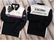 Hugo  Boss Cream Logo Work Premium Full Sleeve Polo T-Shirt