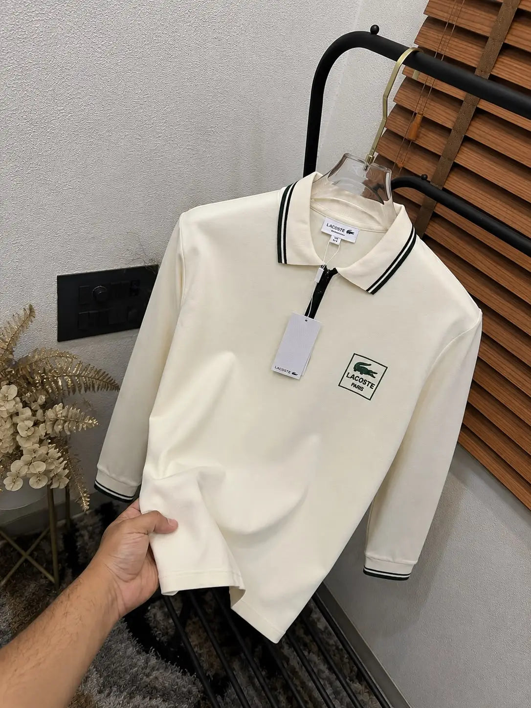 Lacost_e Very Premium Classic Full Sleeve Polo T-shirt (DN 501)