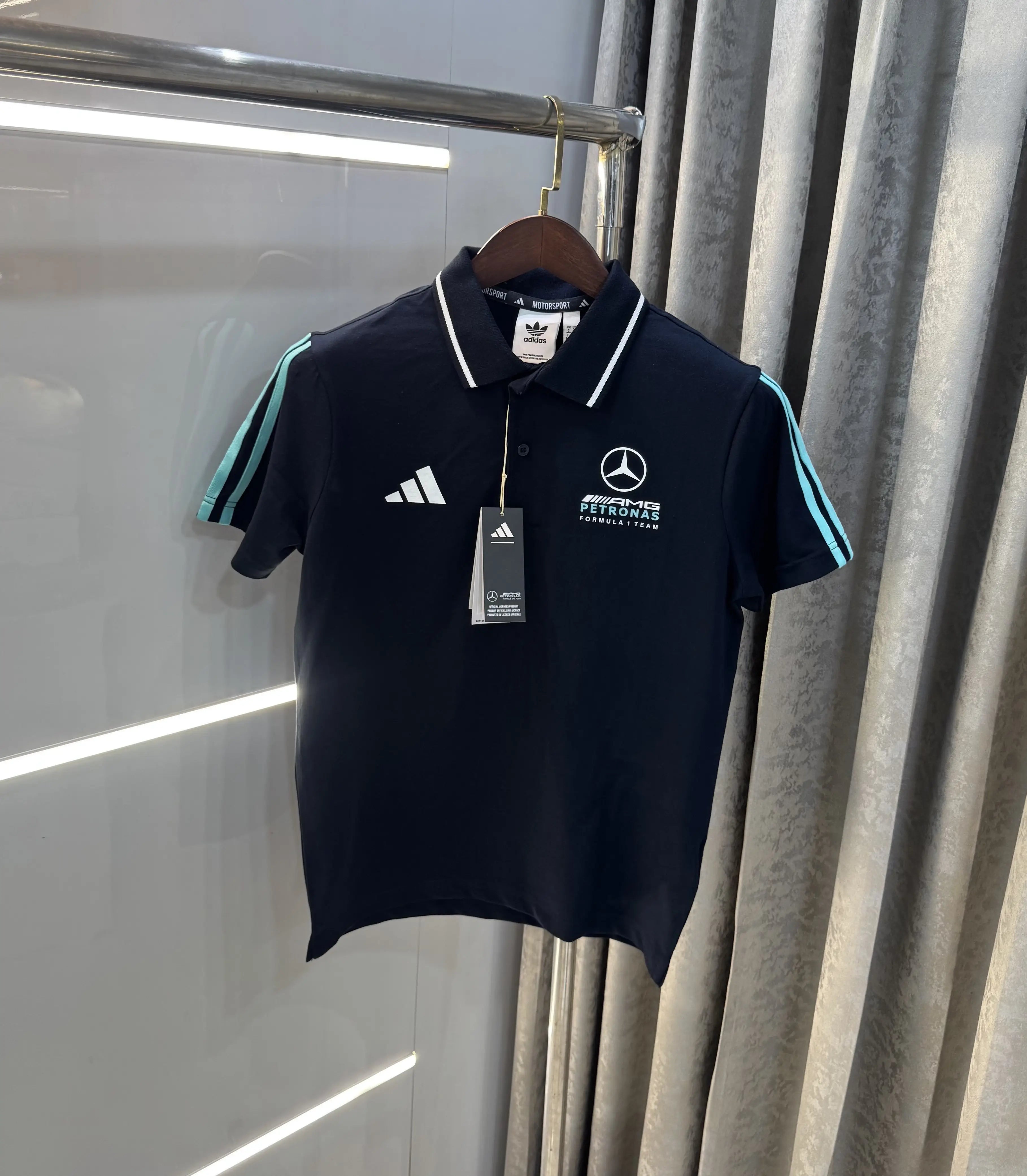 Adida s Navy Blue Premium Polo T-shirt