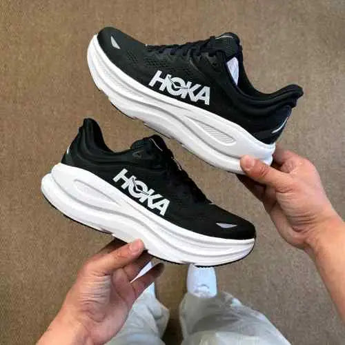 Hoka Bondi 9 Black White