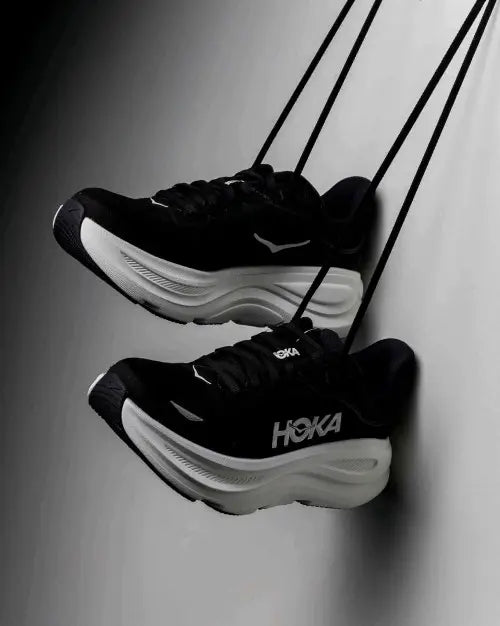 Hoka Bondi 9 Black White