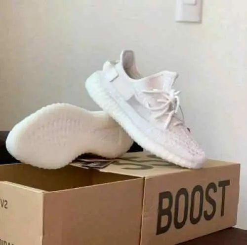 Adidass Yeezy 350 V2 white bone SEMI UA With OG ACCESSORIES