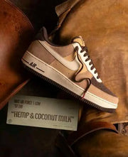 Nikkee AirForce 1 Hemp COCONUT MILK SUEDE QUALITY
