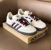 Adidass Samba OG Men s Wonder White Maroon With OG Box fix