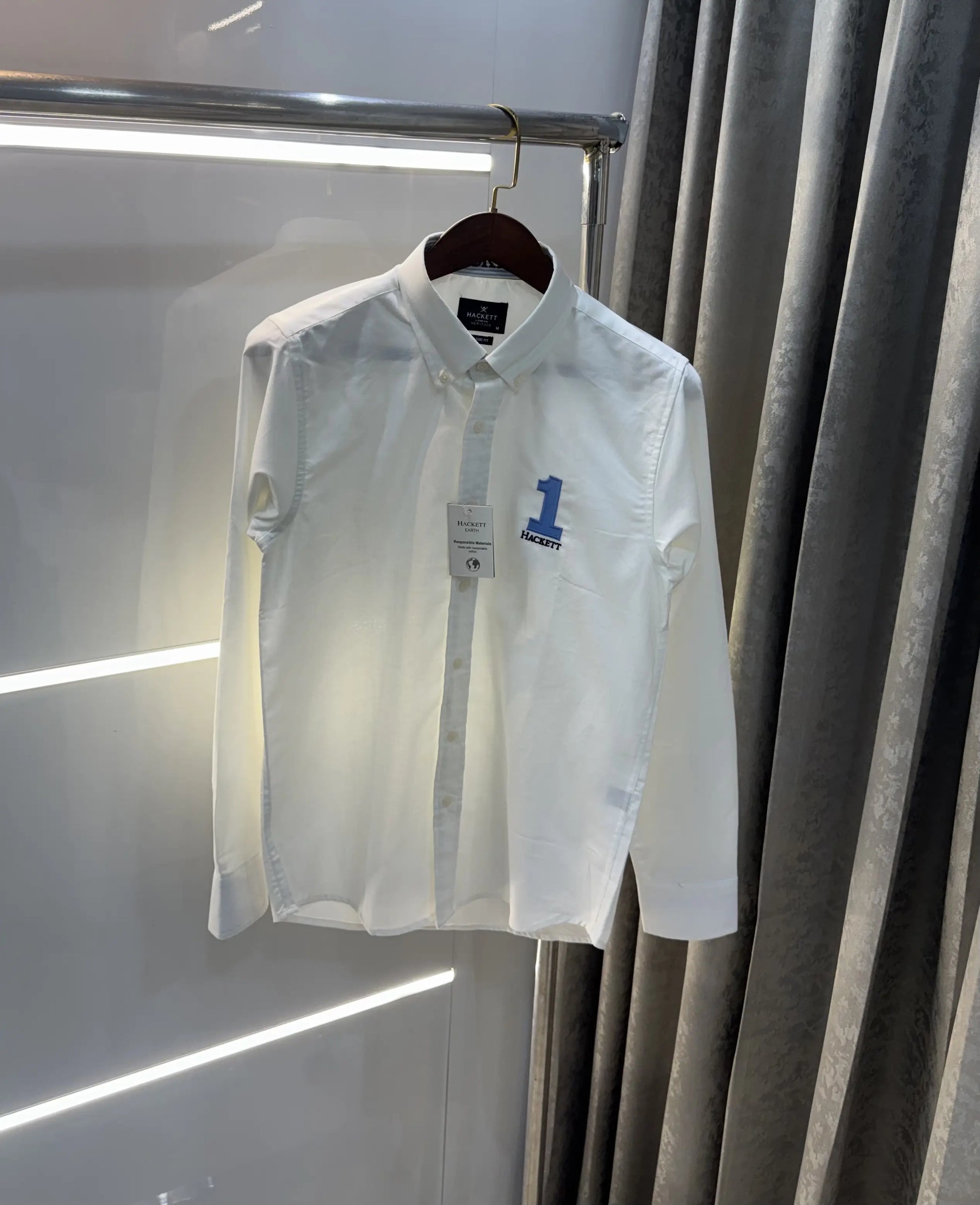 Hacket London White Logo Work Premium Shirt