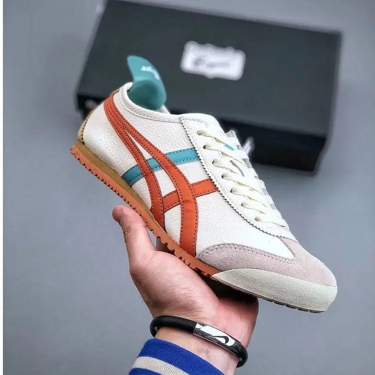 Onitsuka TIGER Mexico 66 CREAM PIQUANT ORANGE LACEUP